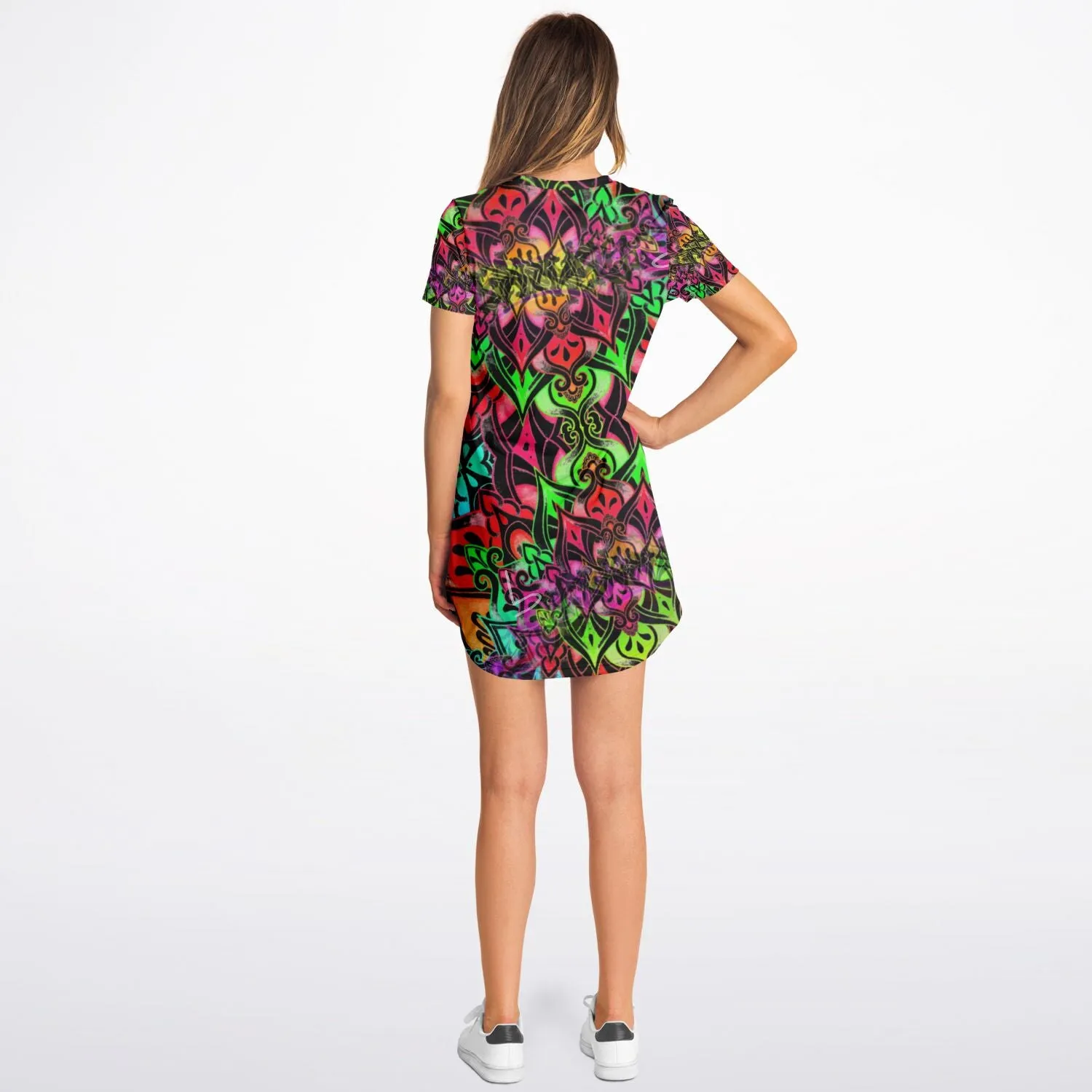 Psychedelic Alien T-Shirt Dress