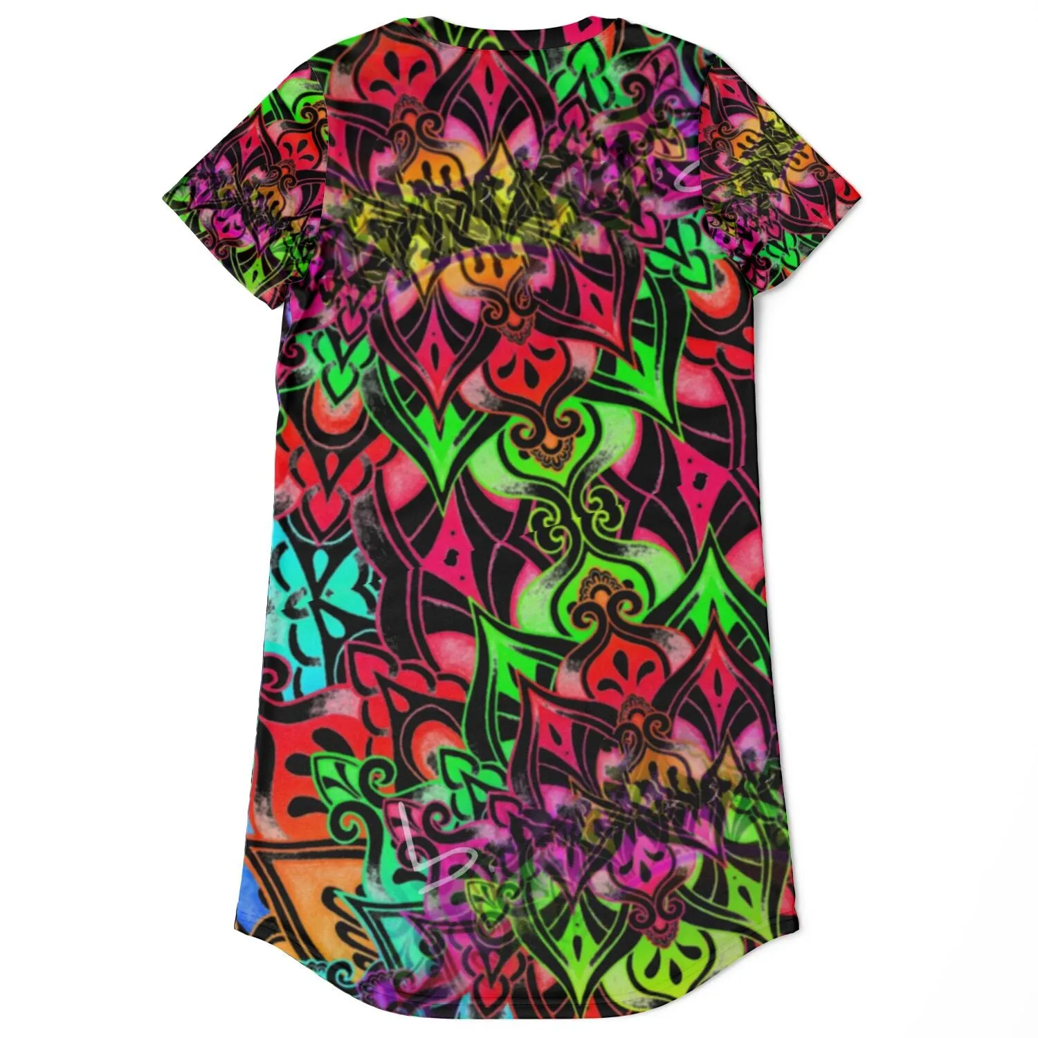 Psychedelic Alien T-Shirt Dress