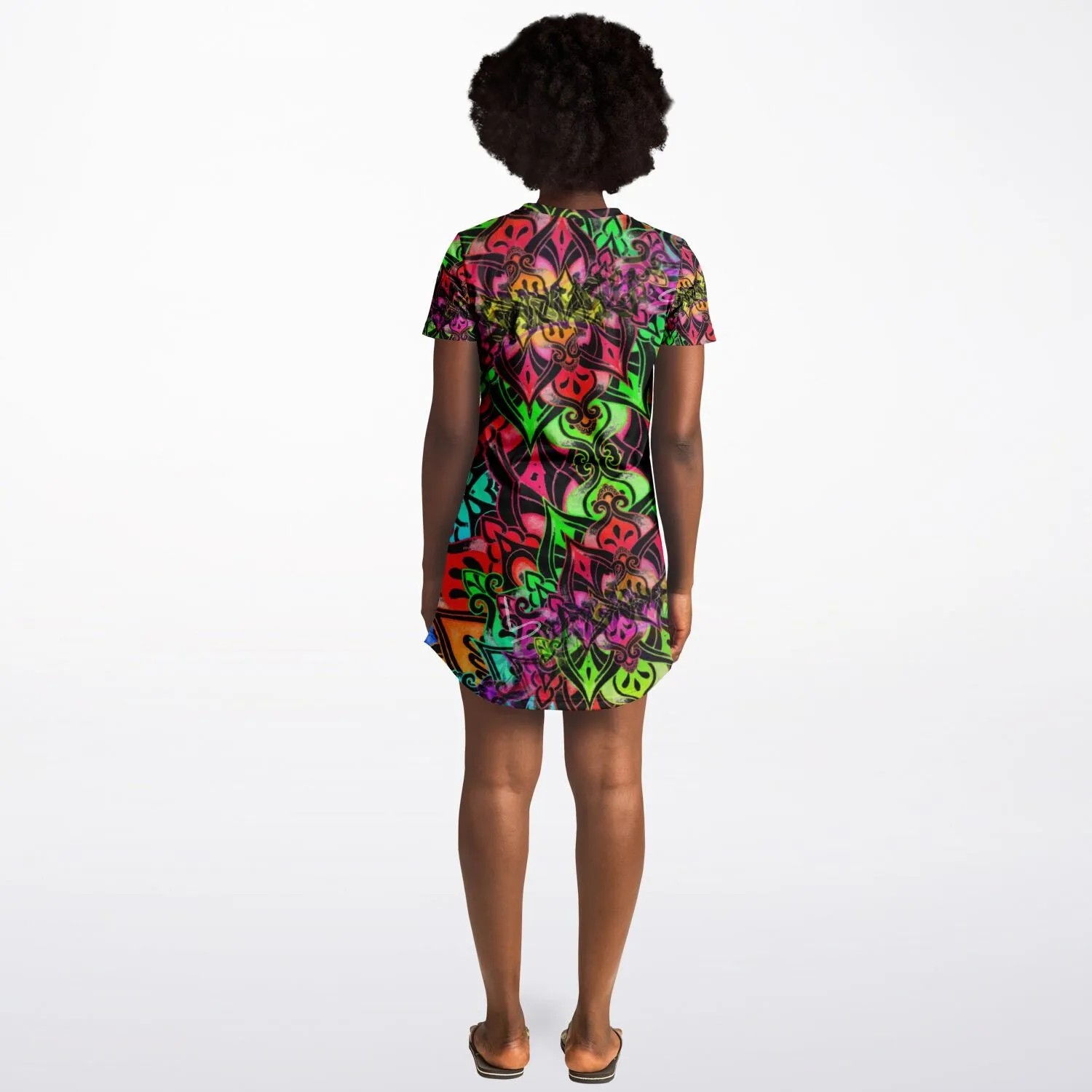 Psychedelic Alien T-Shirt Dress