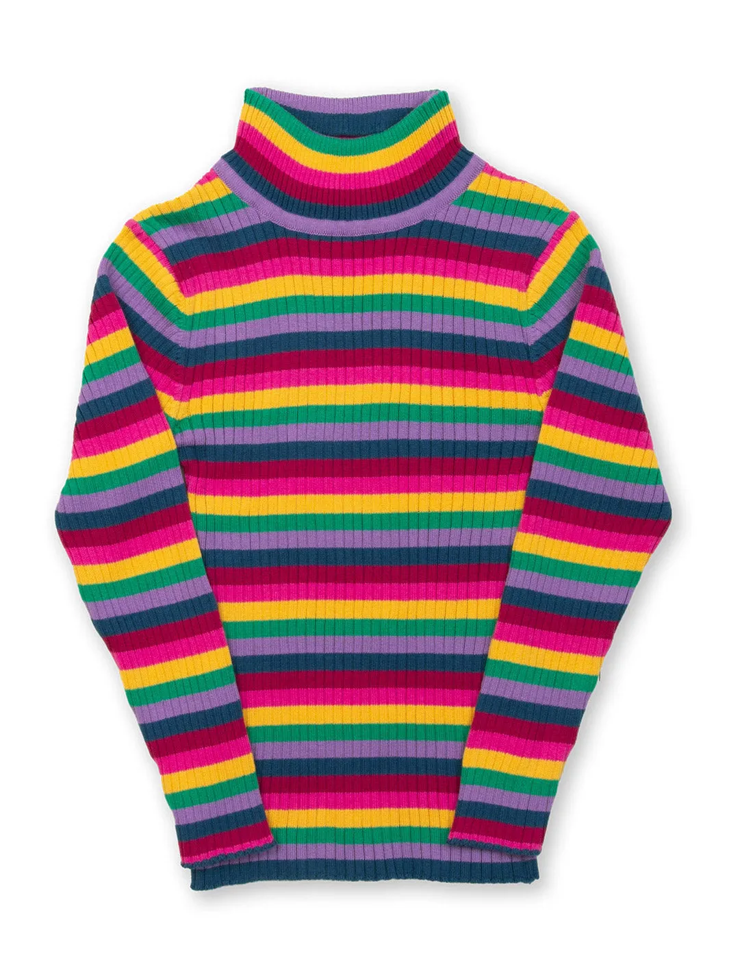 Rainbow knit turtle top