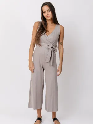 Rita Jumpsuit Slate Rib Knit