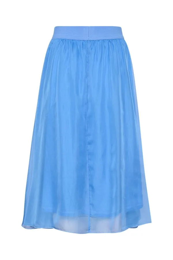 Saint Tropez Layered Midi Skirt Blue