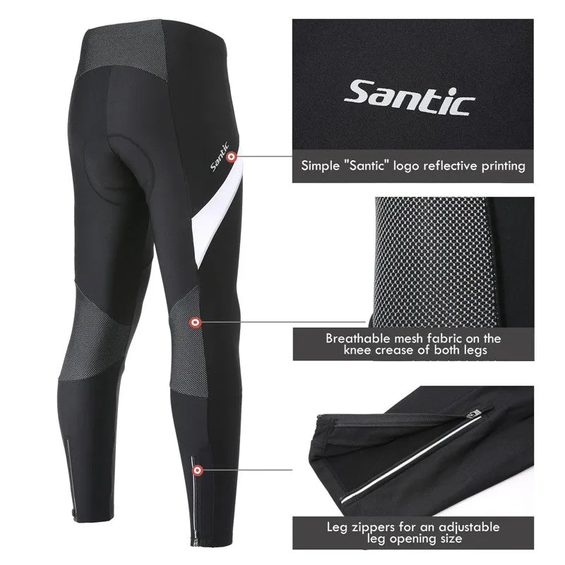 Santic Walton White Men Cycling Pants