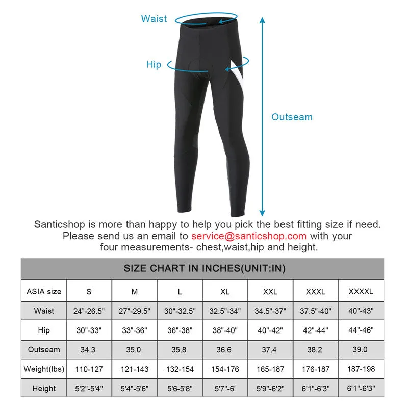 Santic Walton White Men Cycling Pants