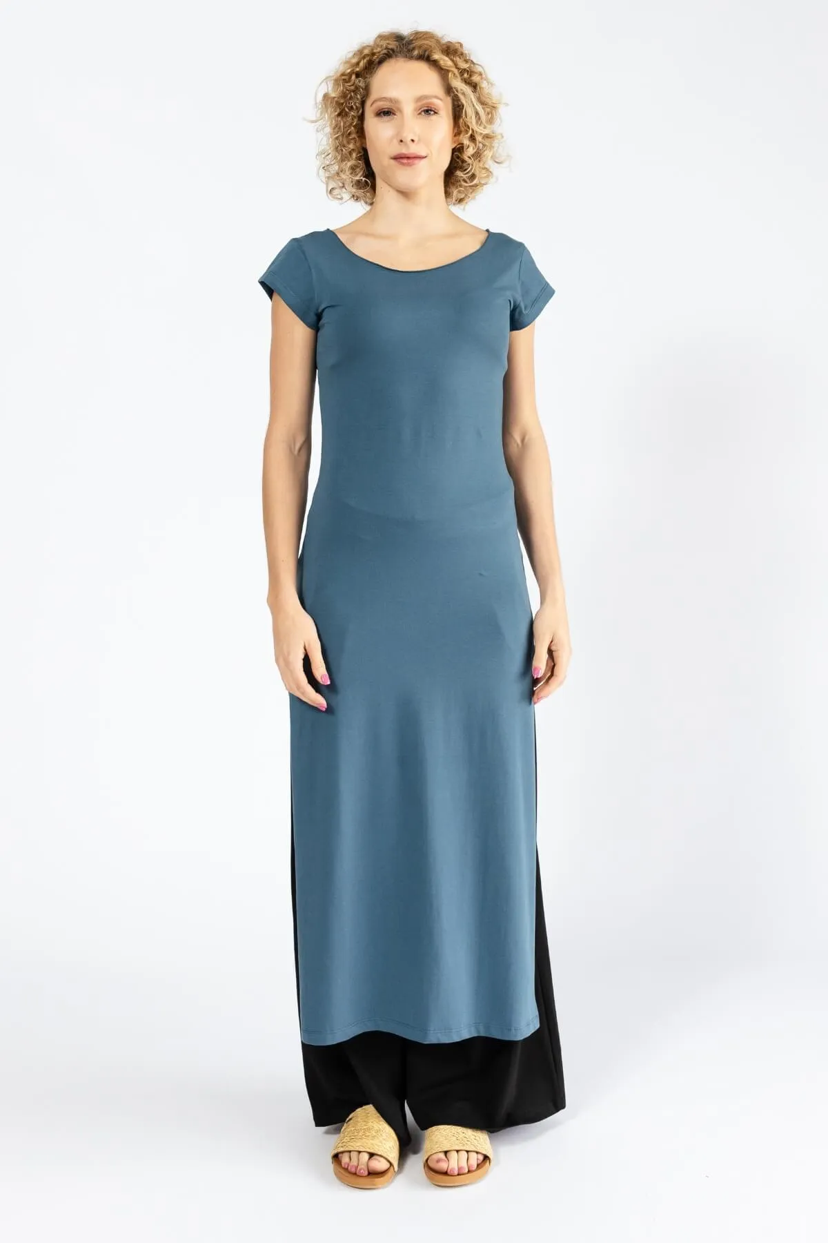 Sarita Dress - Dusty Blue