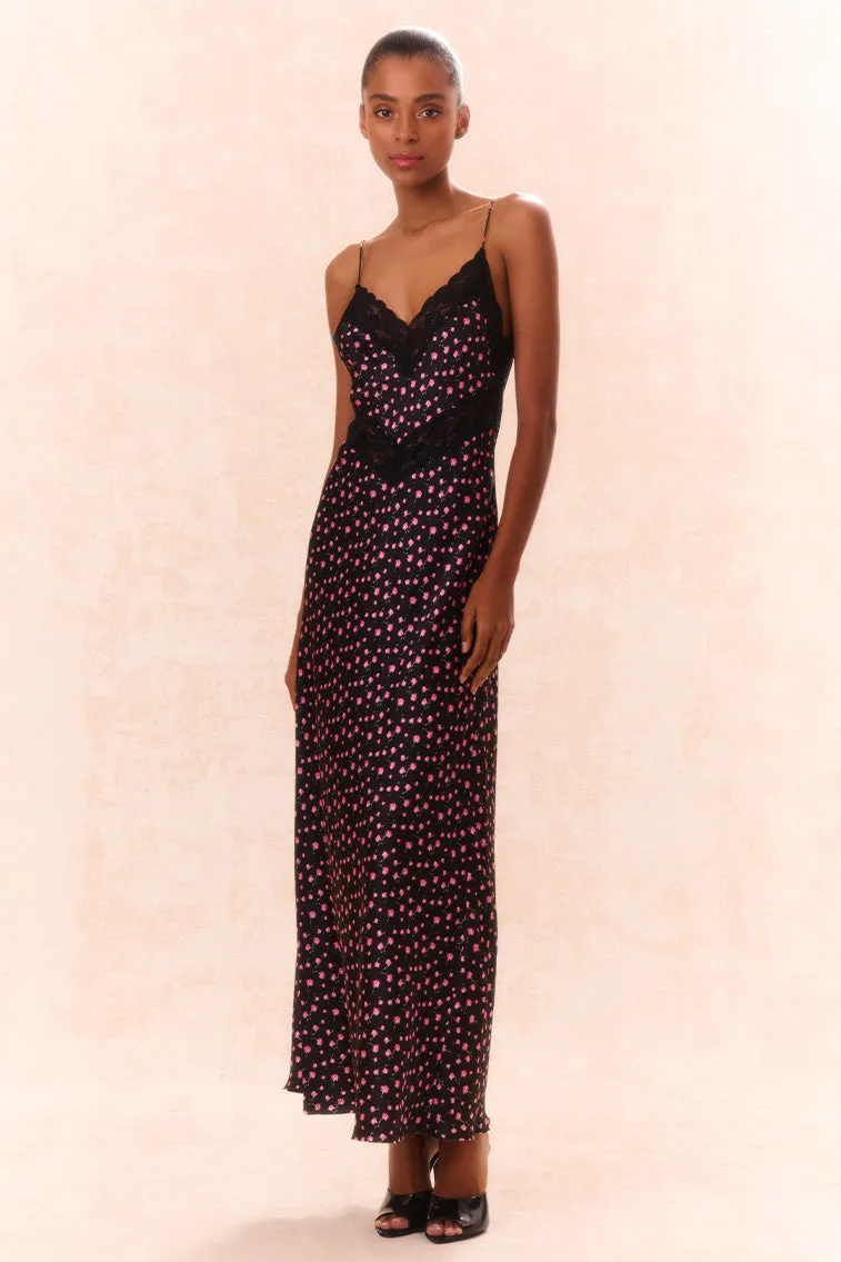 Serita Silk Floral Maxi Dress