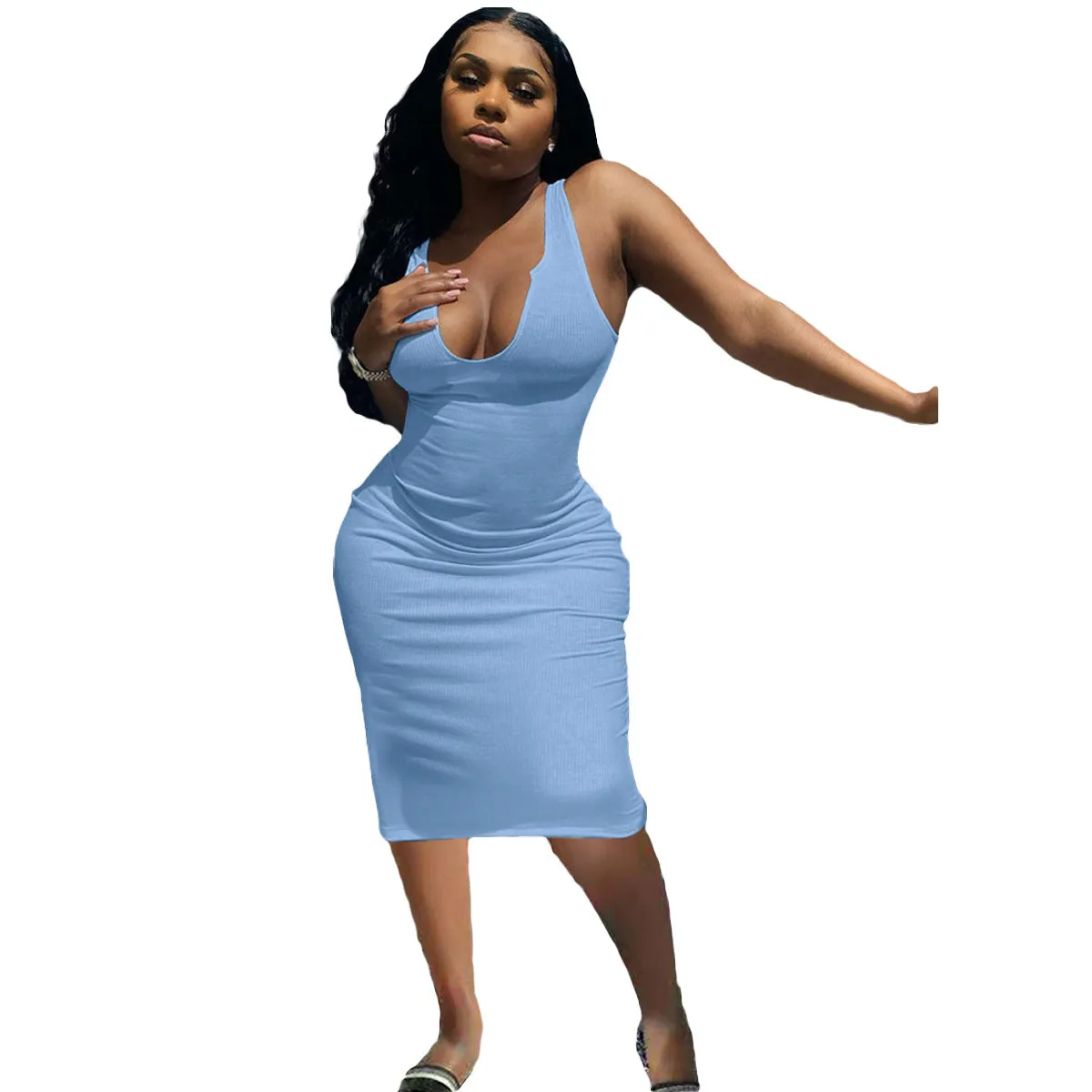 Skinny Bodycon Party Dress - Culture Heaven Special