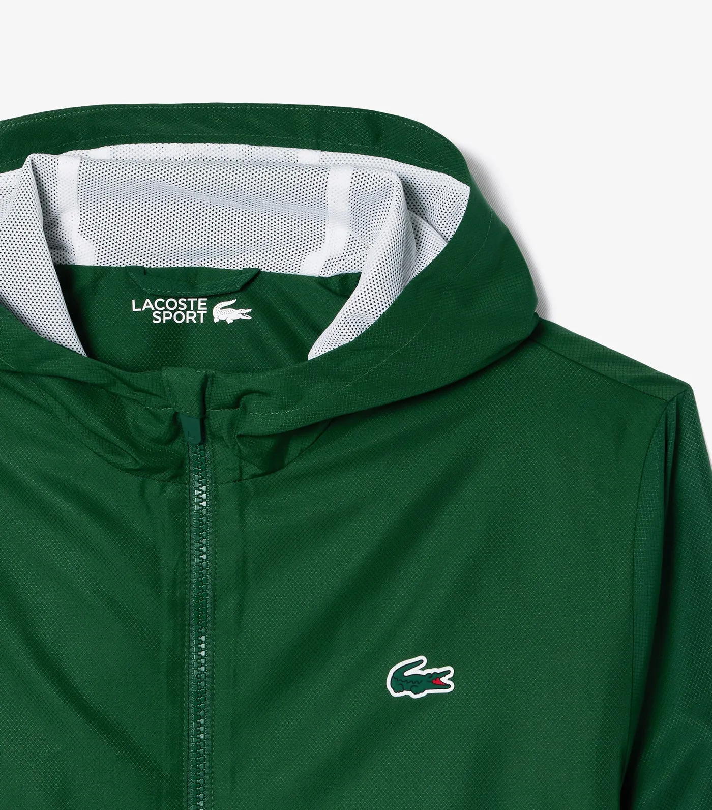 Sportsuit Logo Stripe Tennis Track Jacket Green/White