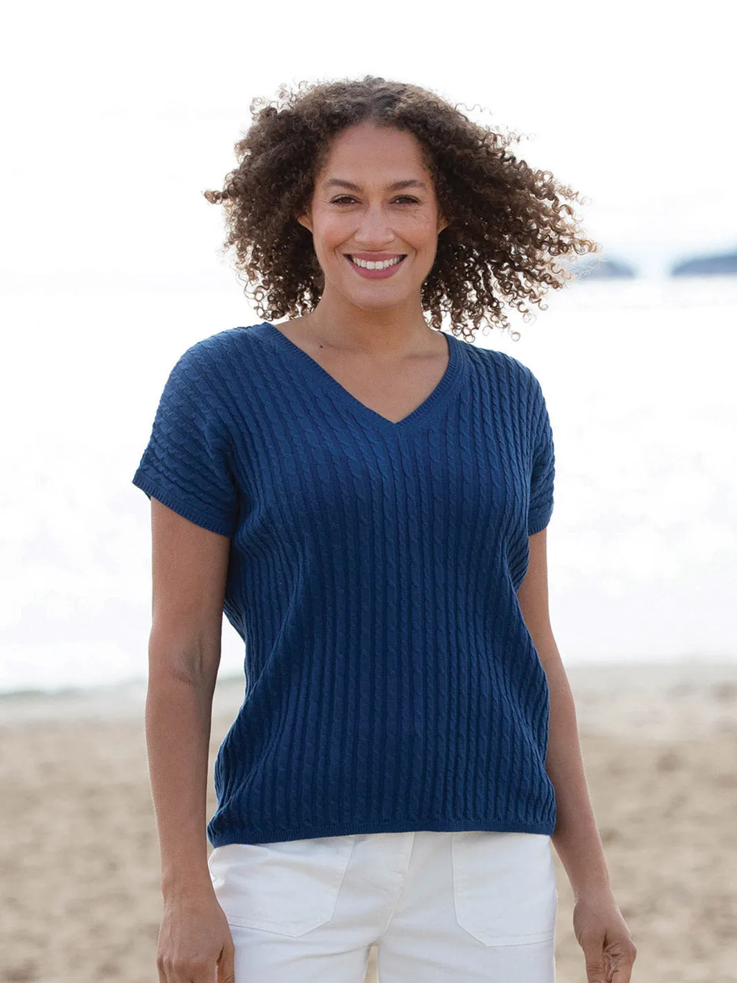 Strouden knit top navy