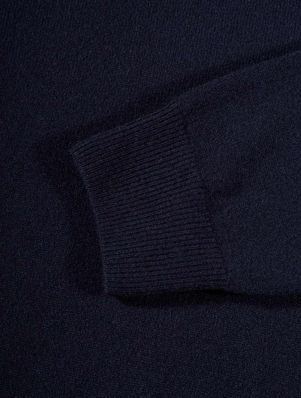 Super Fine Lambswool Crewneck Sweater Navy