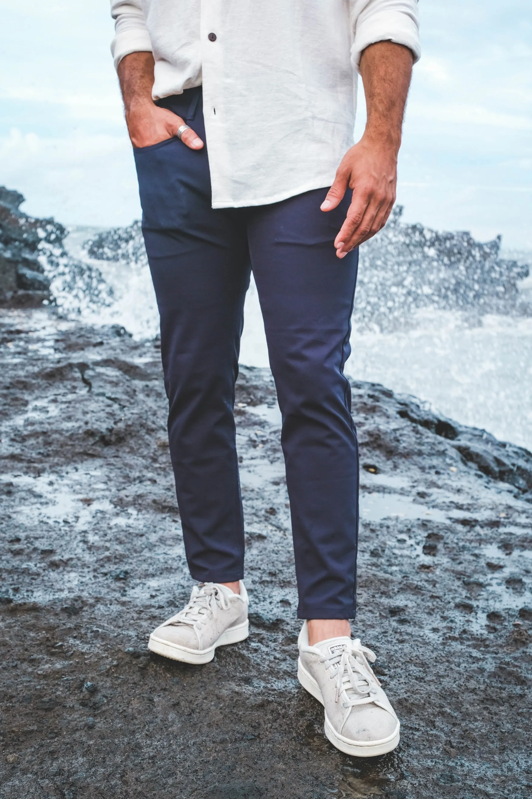 Super Stretch Performance Pants 5 Pocket Navy