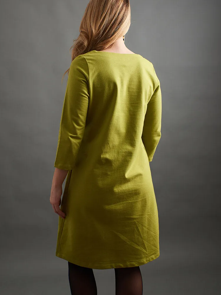 Sylvan Shift Dress - Moss