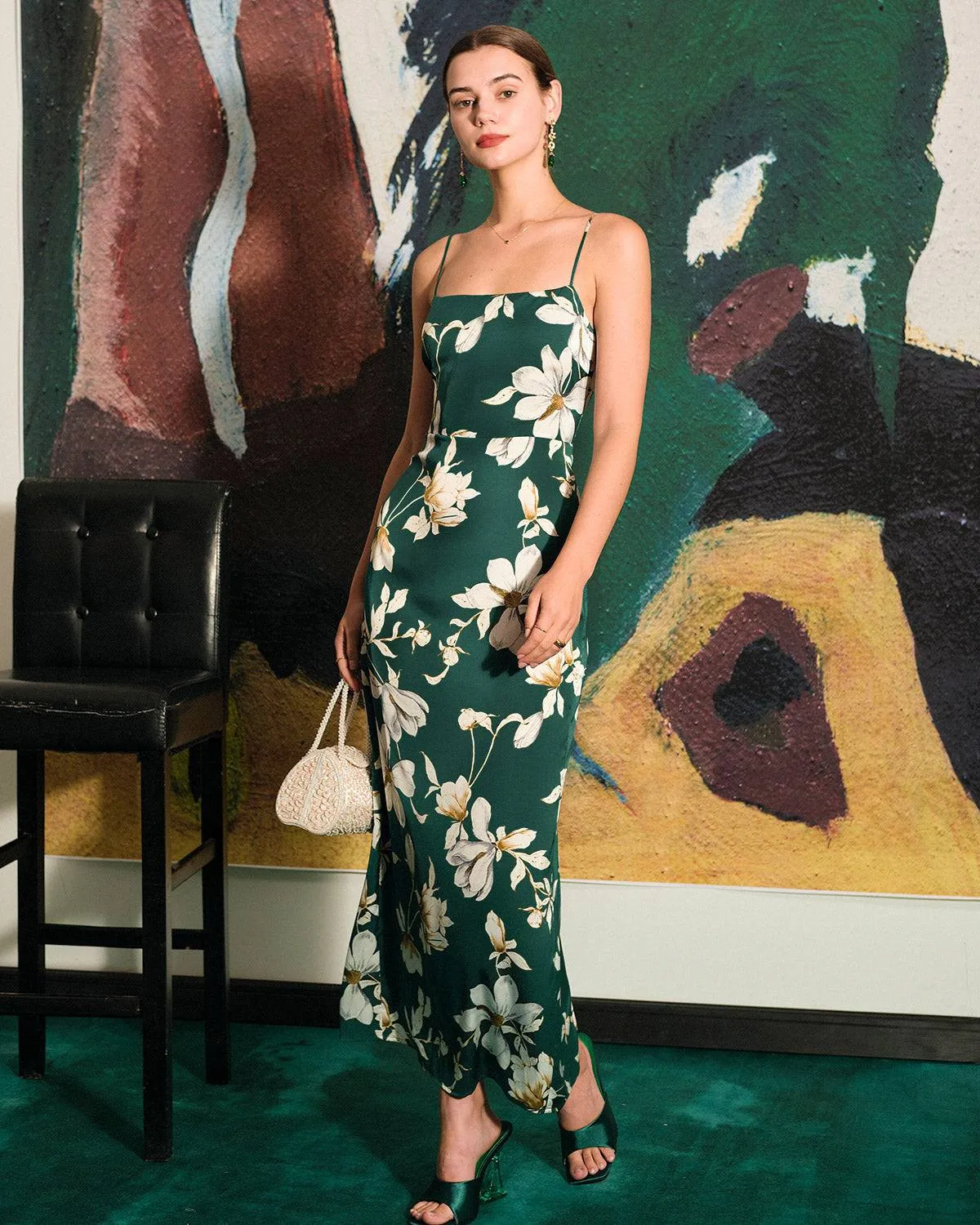 The Floral Slit Maxi Dress