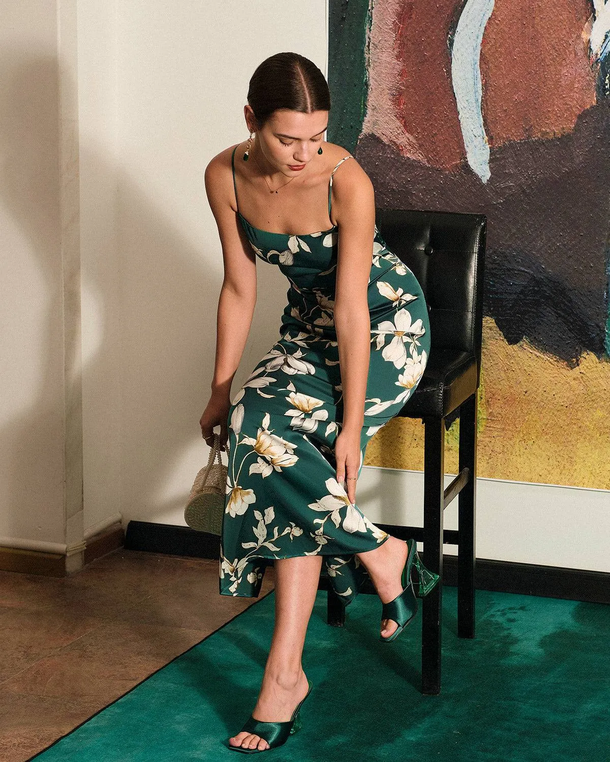 The Floral Slit Maxi Dress