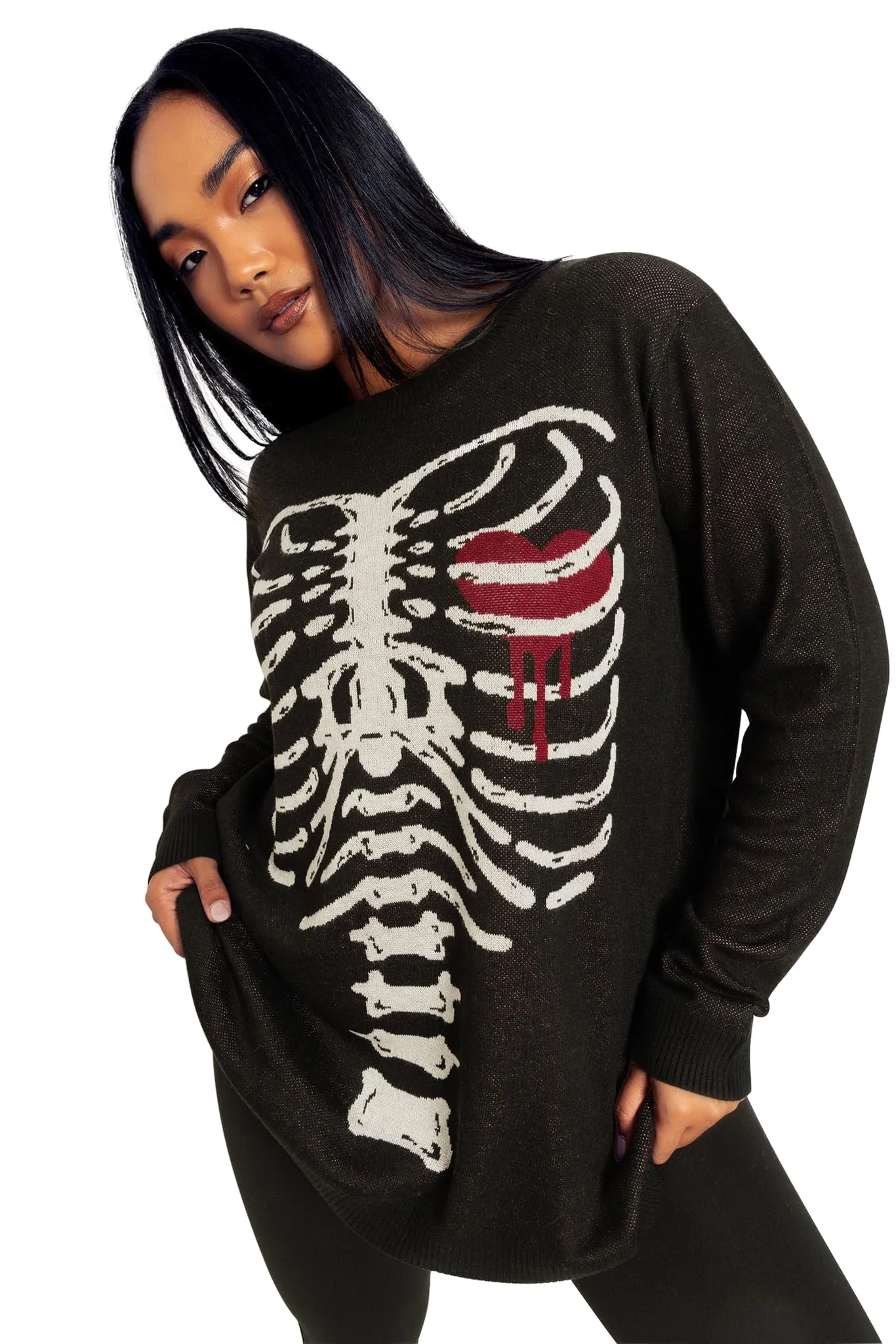 Under My Skin Crew Knit Sweater