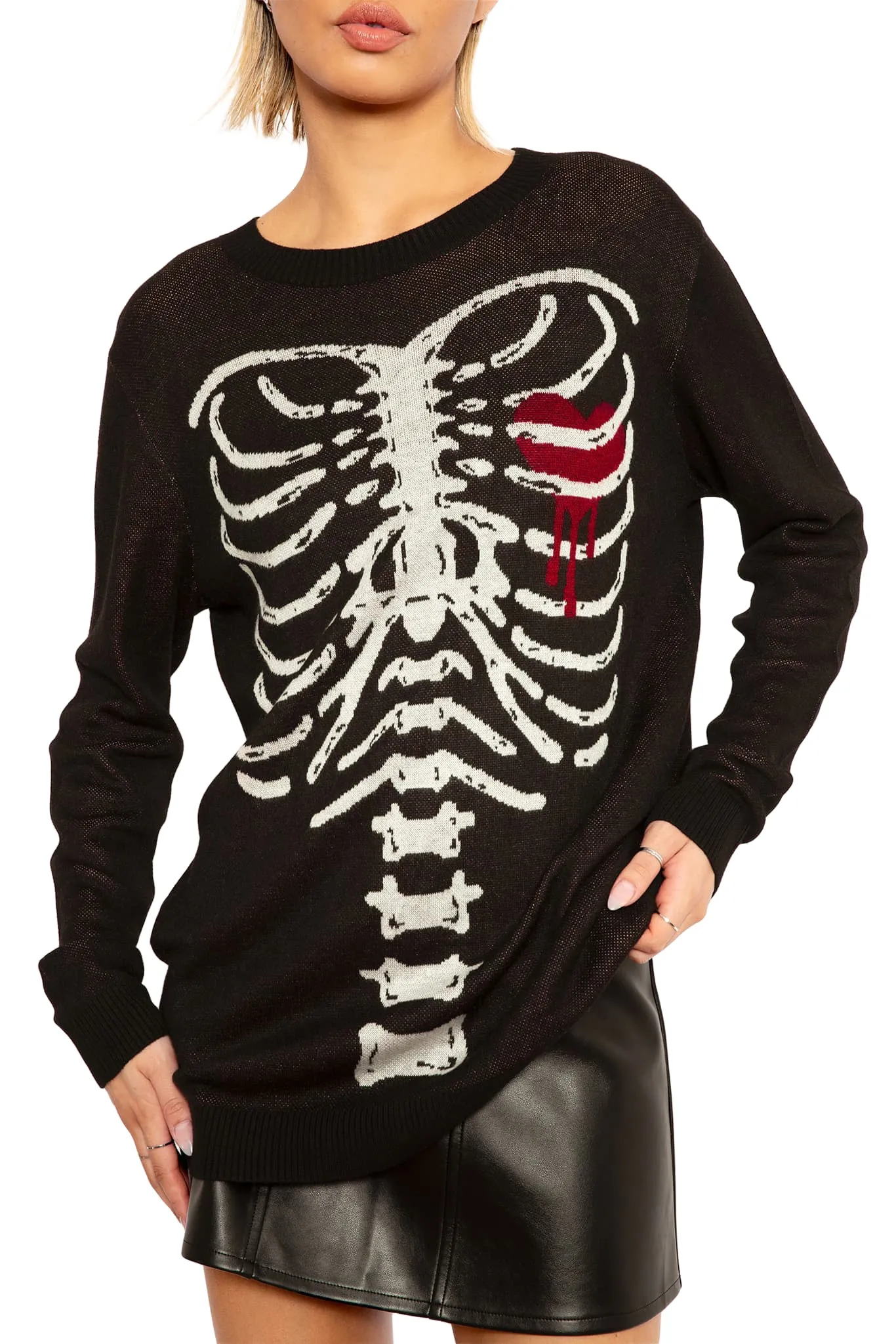 Under My Skin Crew Knit Sweater