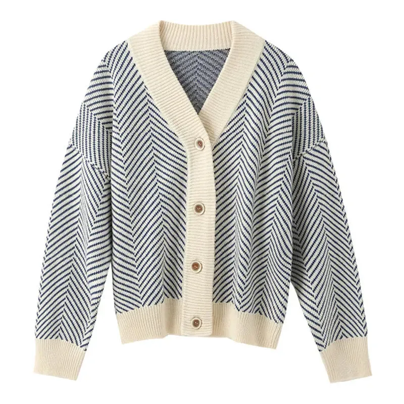 V-neck cardigan