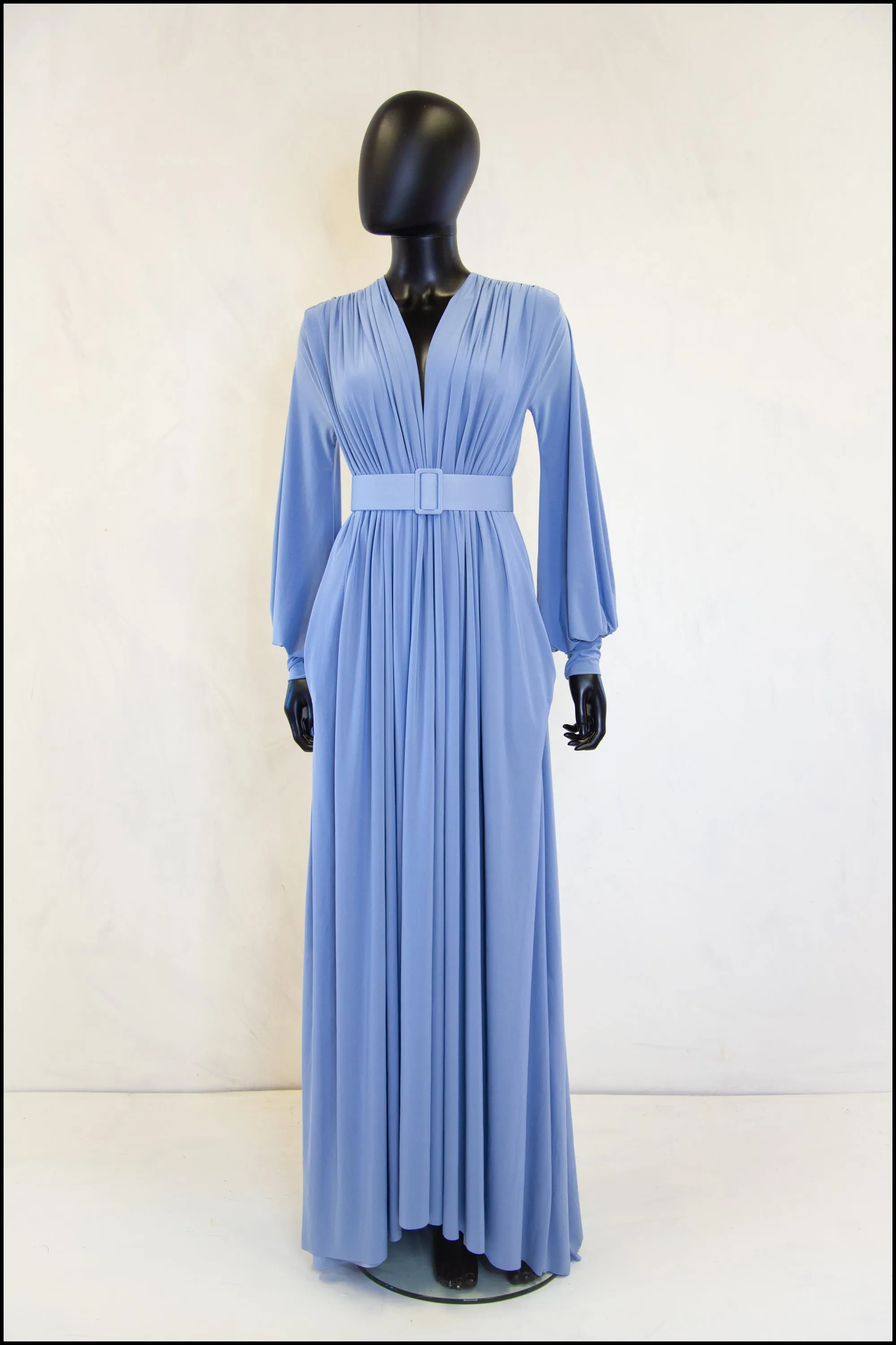 Vamp - Dusky Blue Maxi Dress