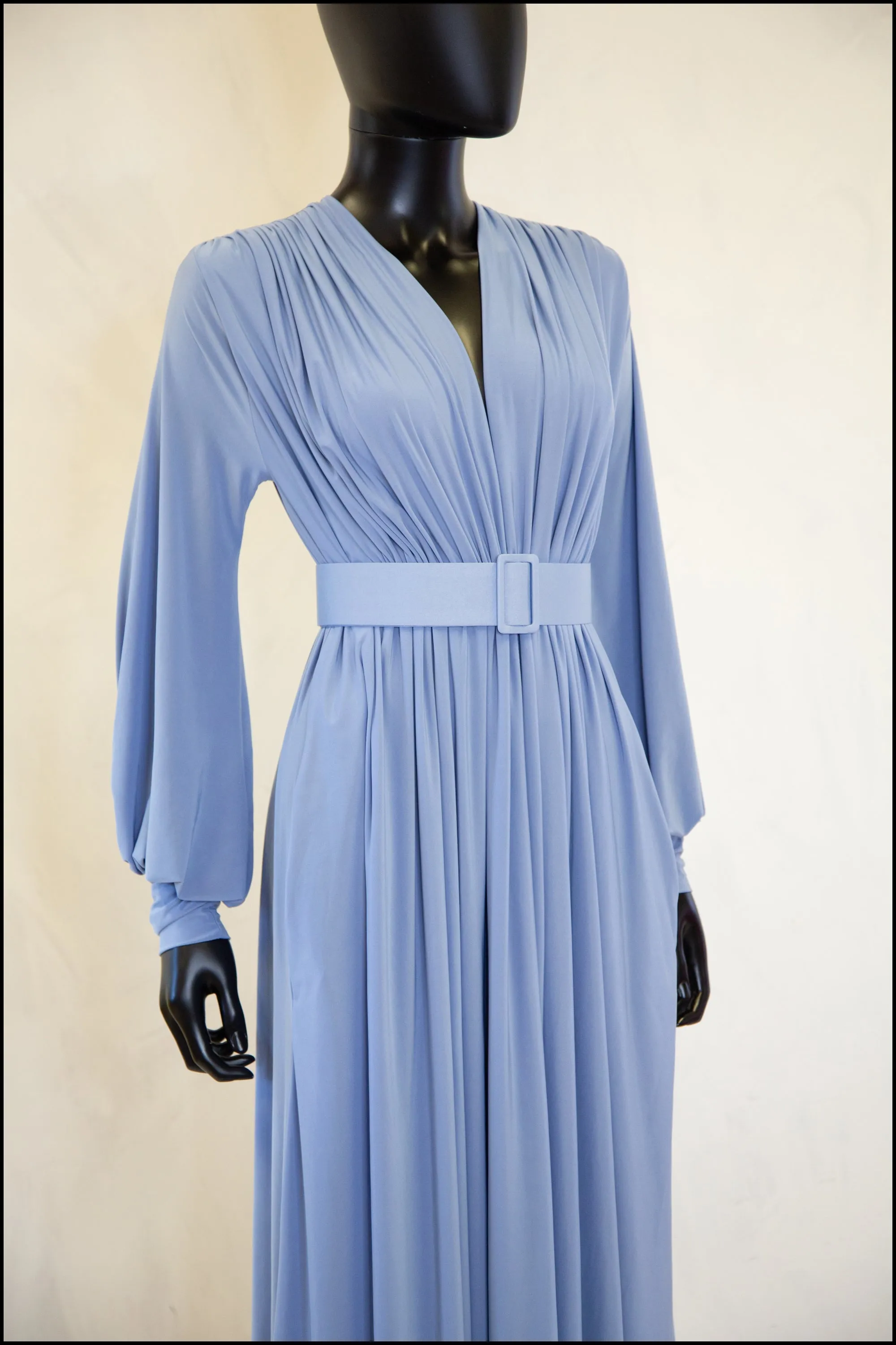 Vamp - Dusky Blue Maxi Dress