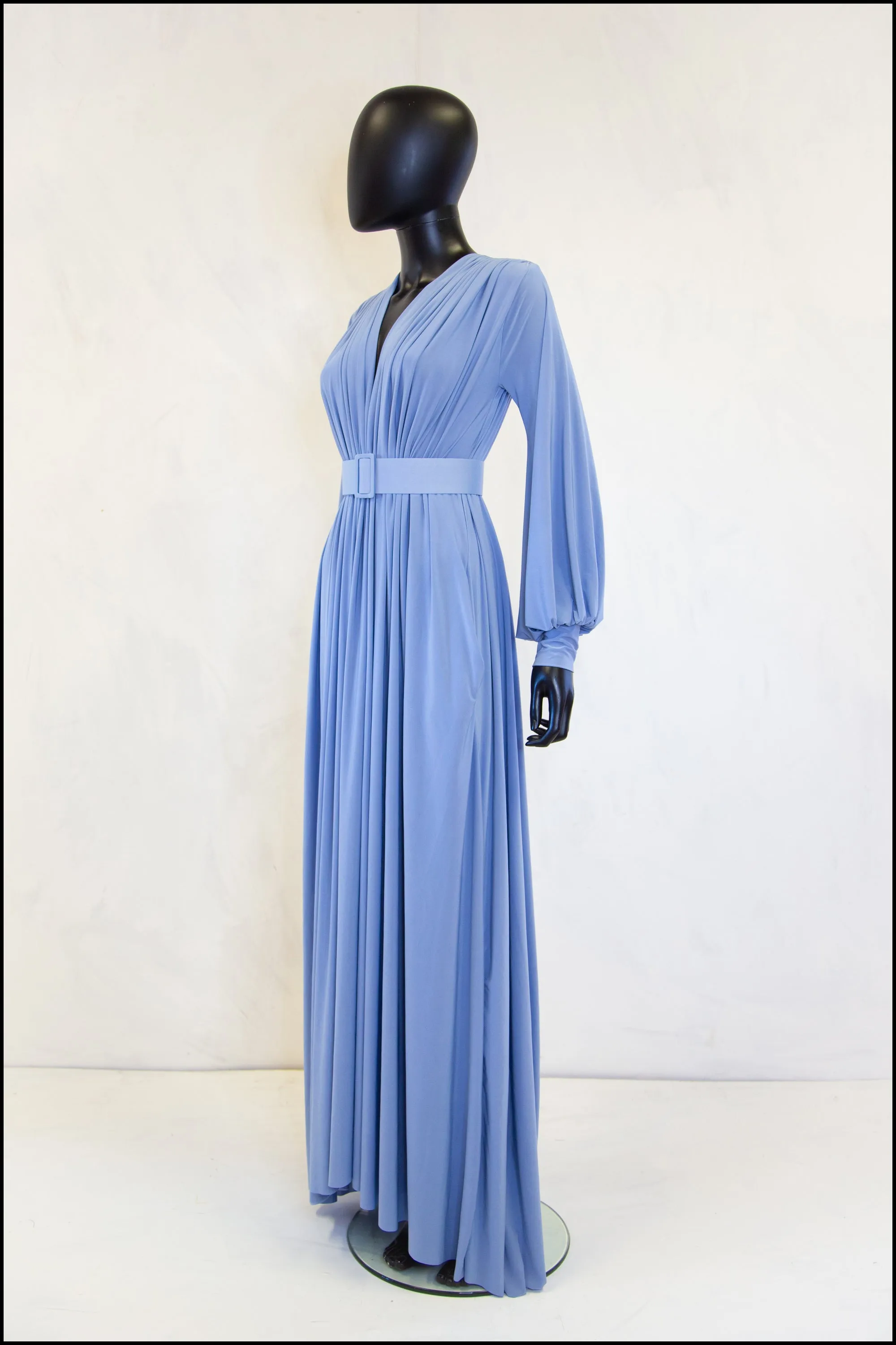 Vamp - Dusky Blue Maxi Dress