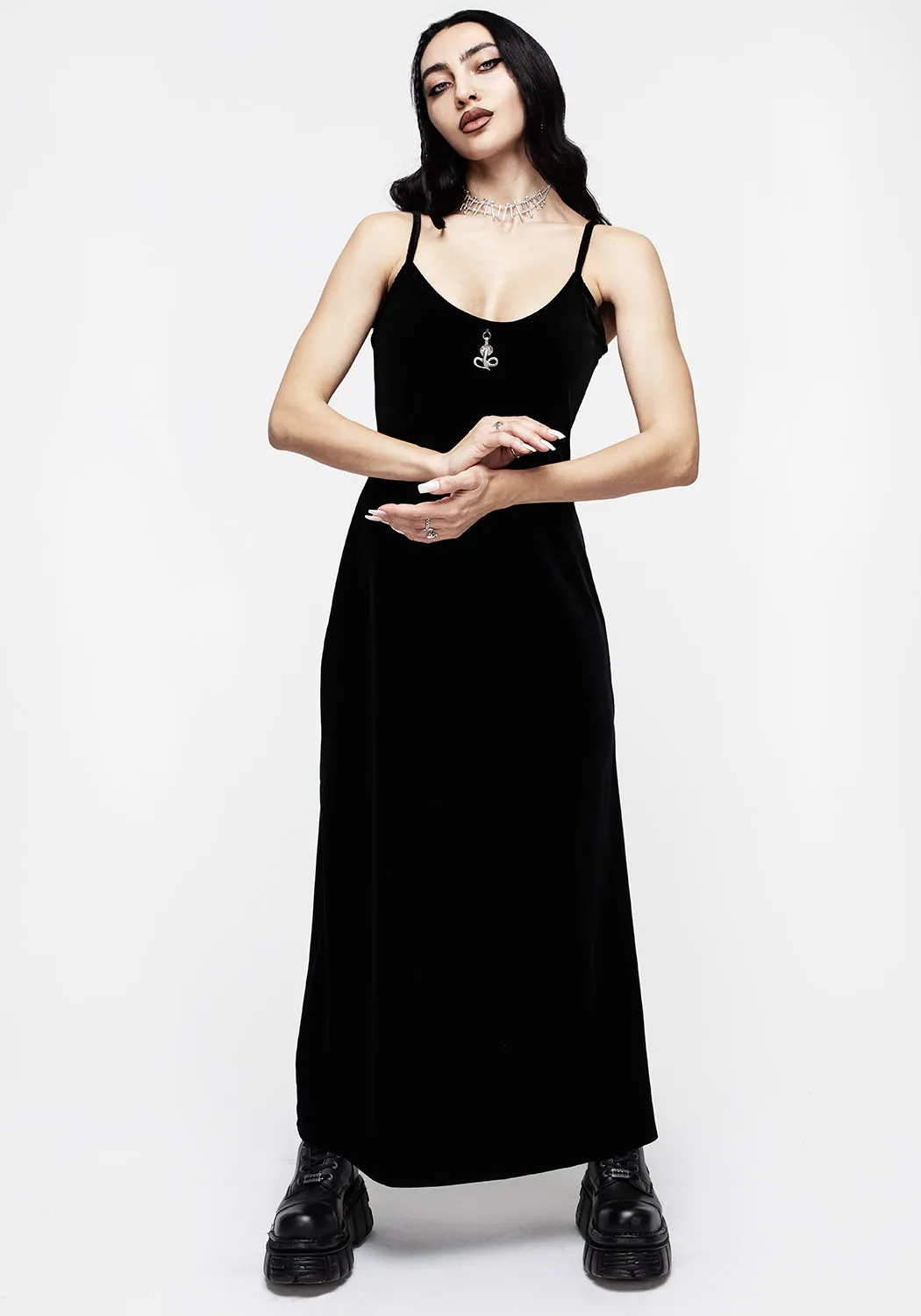 Vipera Gown - Midnight Black