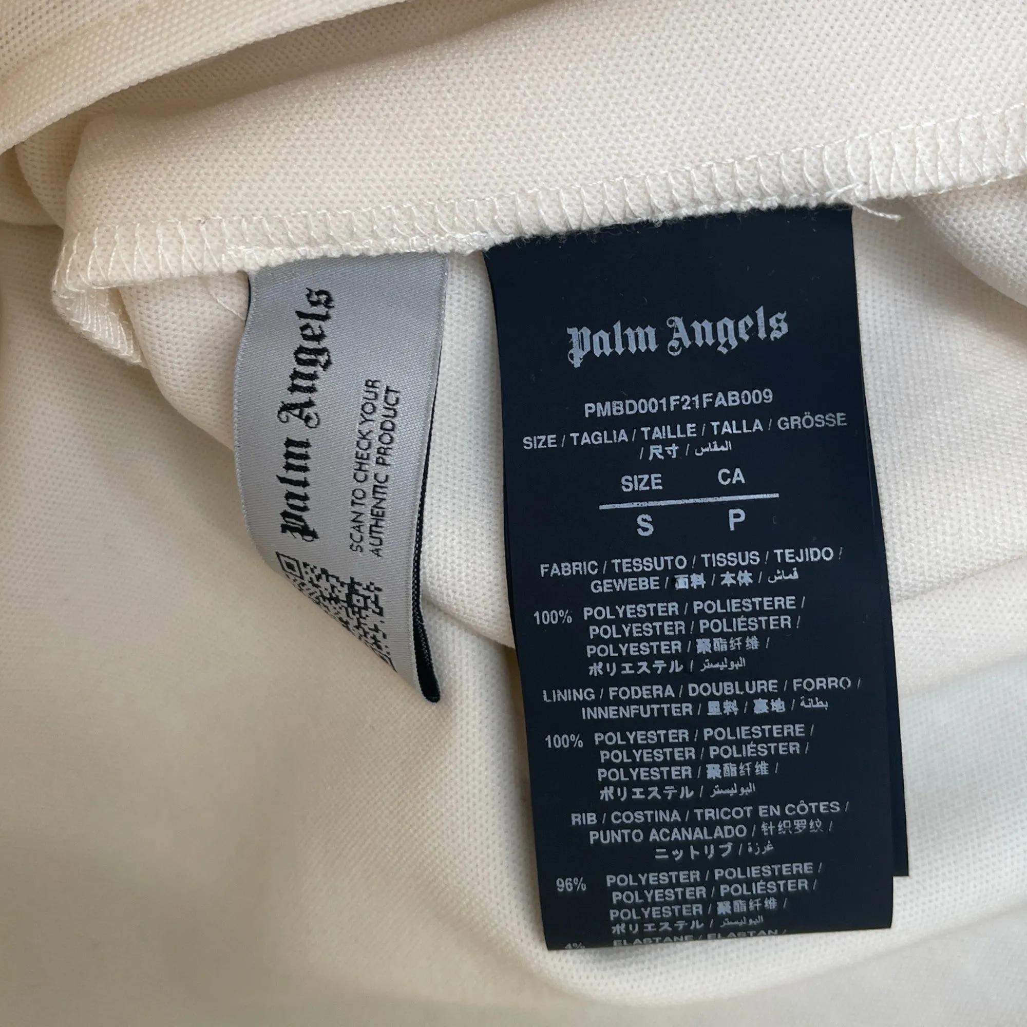 Women's X Palm Angels Logo Track Jacket Cream Size S