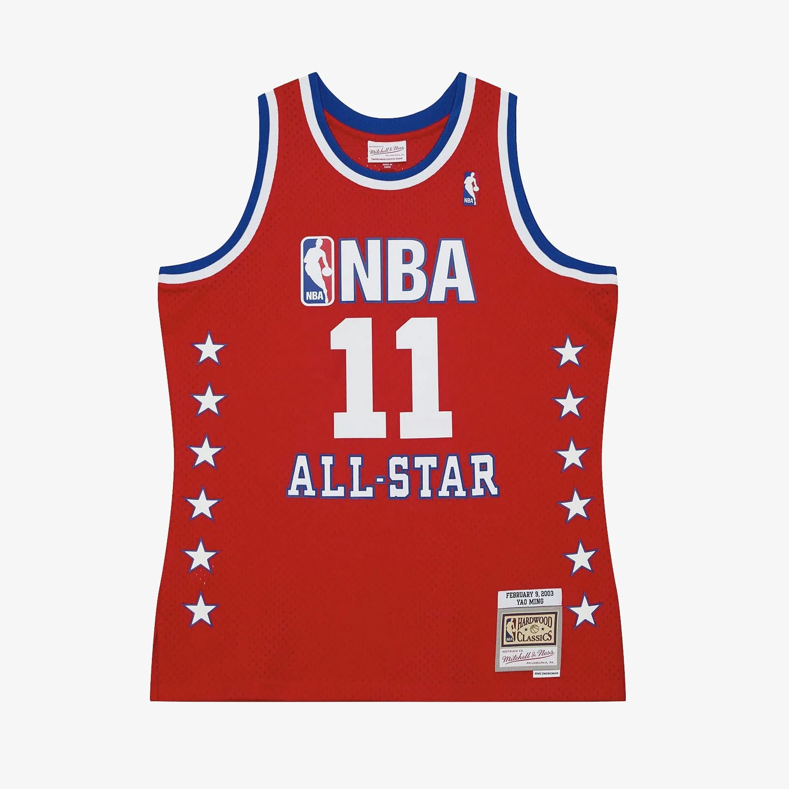 Yao Ming 2003 All Star HWC Swingman Jersey - Red