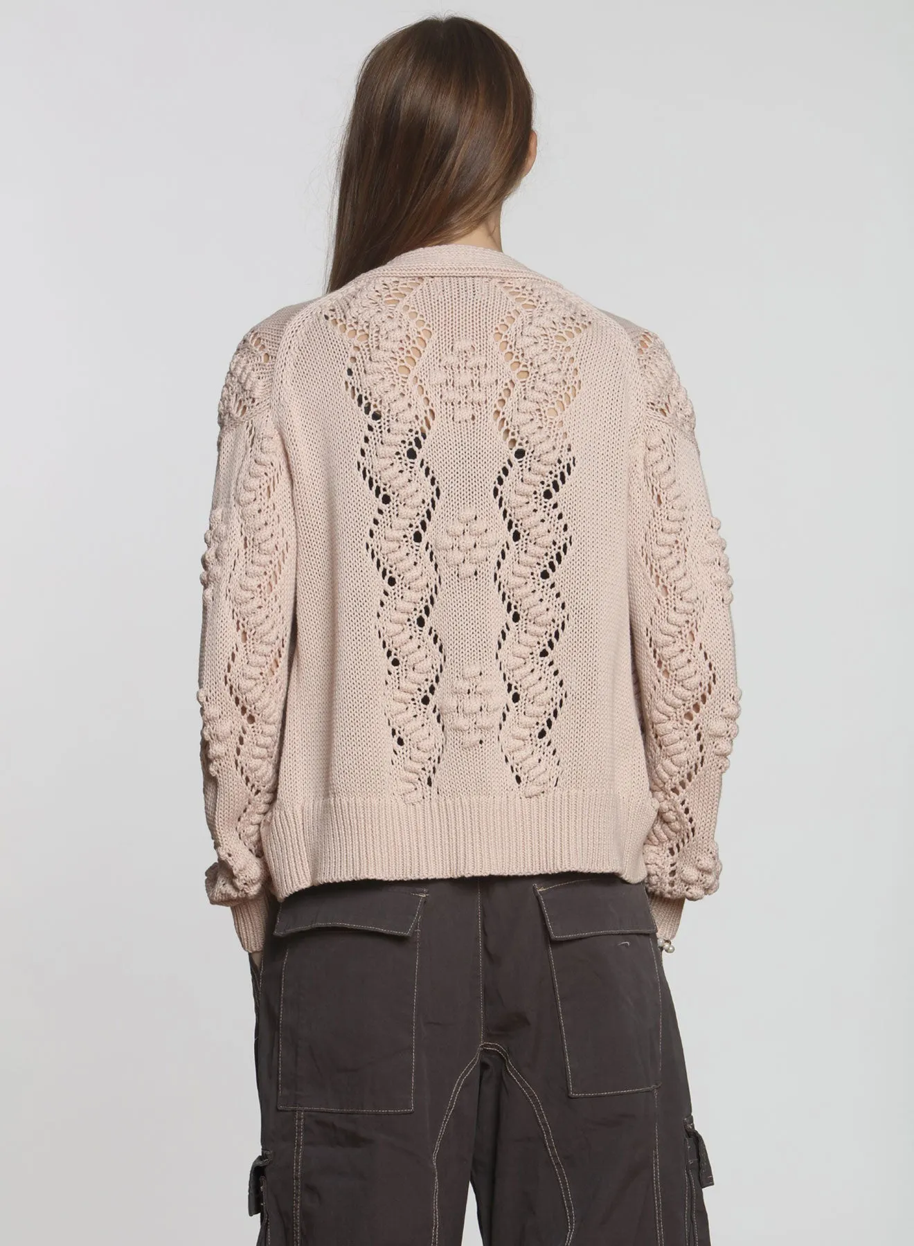 Ziggy Bobble Cardigan - Nude